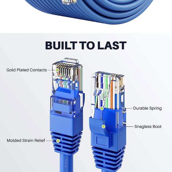 OEM High Quality Pure Cooper Shield FTP UTP STP SFTP Cat5 Cat5e Cat6 Cat6a Cat7 Cat8 RJ45 Ethernet Patch Lan Network Cable