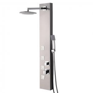 China Super Quality Newest Design Multifunctional Square Stainless Steel Shower Surround on sale