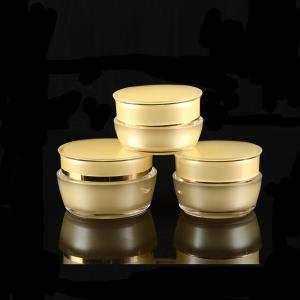 China Nice Design Cosmetic Cream Jars And Bottles Acrylic Plastic Cosmetic Containers Premium Cosmetic Packaging on sale