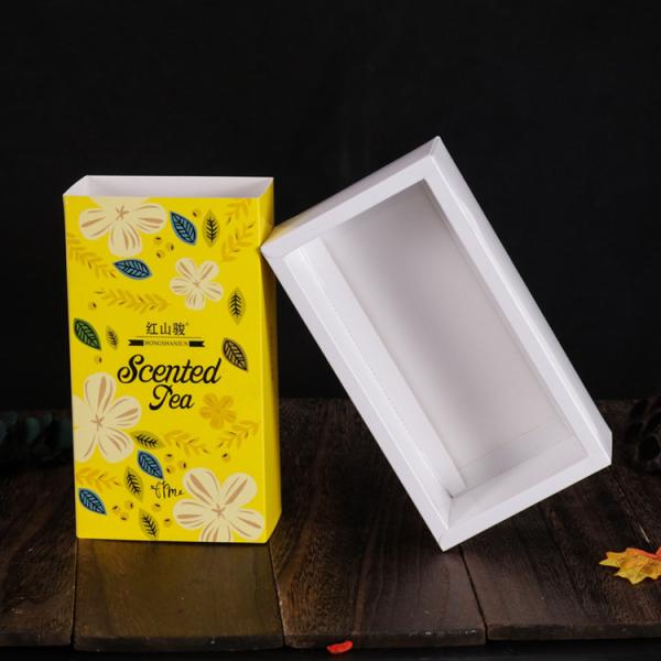 Custom Printed Food Packaging Box , Lightweight Paper Drawer Box For Tea
