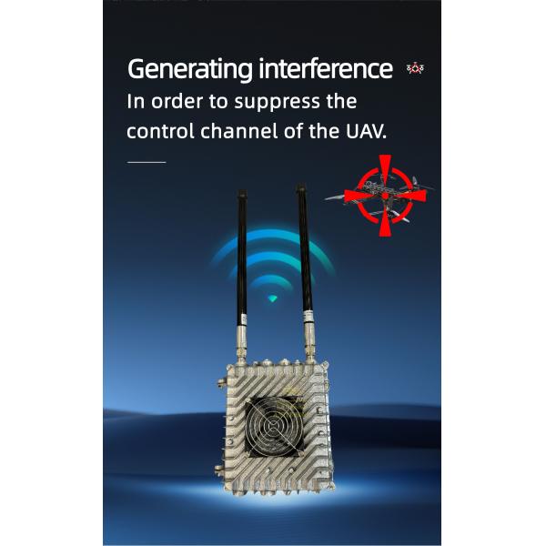 900MHz 2400MHz Dual Band Anti Drone System Handheld With 40cm Size Antenna