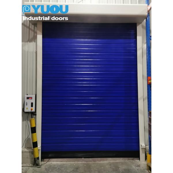 High Performance PVC Fabric Freezer High Speed Door For Cold Storage