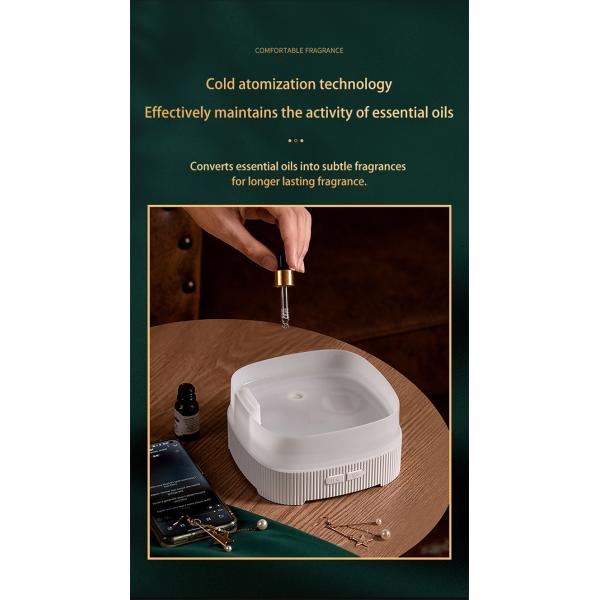 HOMEFISH Bluetooth Music LED Light Essential Oil Diffusers Aroma Diffuser Humidifier 500ML