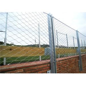 Quality Aisi Ss316 Ferrule Rope Mesh Diamond Woven Wire 80x80mm wholesale