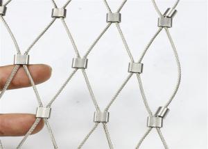 China Anti - Corrosive SS316 Wire Rope Mesh Fence / Wire Cable Mesh High Strength on sale