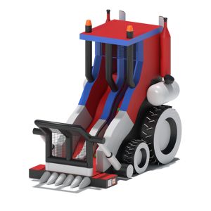 Quality Bulldozer Inflatable Dry Slide Rentals For Childrens Fun Park wholesale