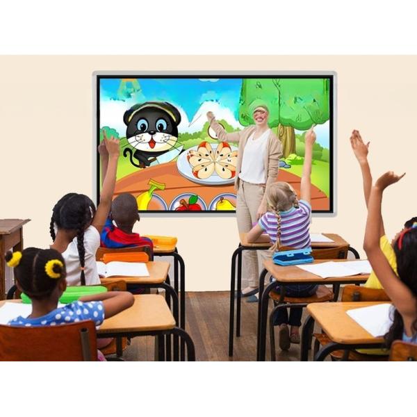 UHD 65" inch LCD LED advertising monitor touchscreen kiosk signage display touch screen interactive terminal Android Win10/11 OS