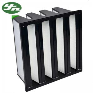Quality V Bank H10 Hvac Hepa Filter , Sub-  High Efficiency Air Filter 610*610*295mm wholesale