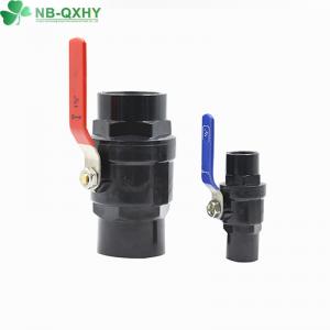 Quality 2 PCS Ball Valve with Household Usage and PVC Handle in Steel Handle Black/Dark Gray wholesale