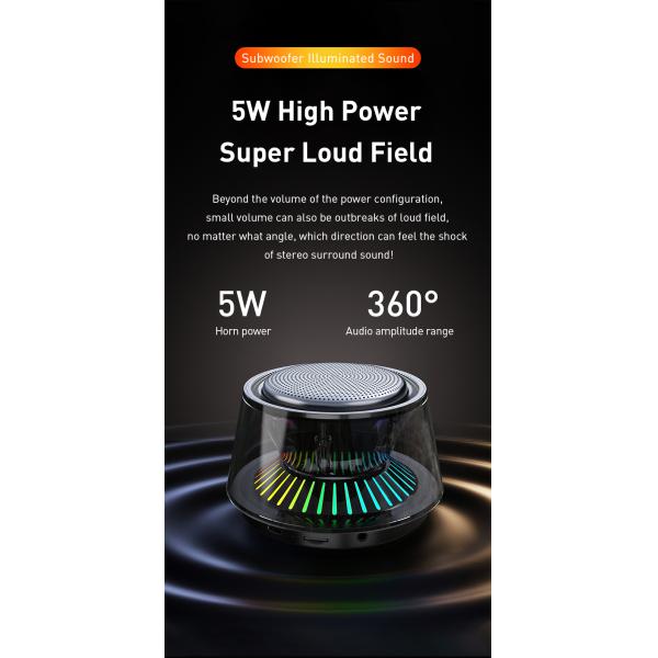 Portable Mini Blue Tooth Speaker With RGB Light Your Ultimate Outdoor Music Solution