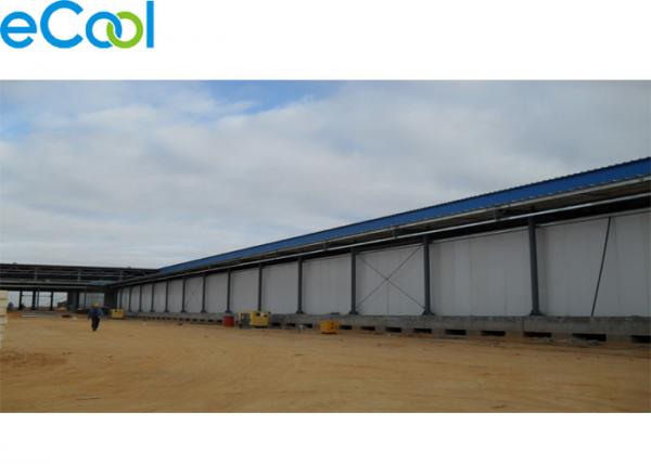 Cheap Freon R22 PU Panel Cold Room Warehouse , Logistics Center 1000 m³ Frozen Cold Storage for sale