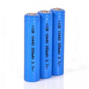 Quality 3.7v 350mah AAA Rechargeable Battery ICR 10440 Lithium Ion Cell wholesale