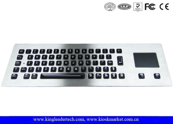 Cheap Illuminated industrial pc keyboard with integrated Touchpad , ruggedized keyboard for sale