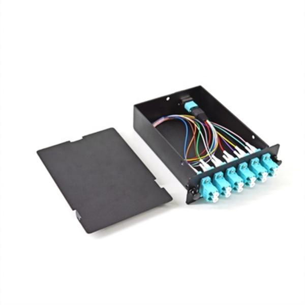 Cheap Double Rail Design MPO Patch Panel For Computer Centers Databases Lightweight for sale