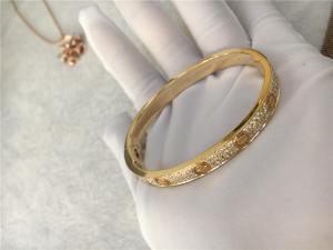 Quality 18K Yellow Gold Set Luxury Diamond Jewelry With 2 Carats Diamonds NO Gemstone wholesale