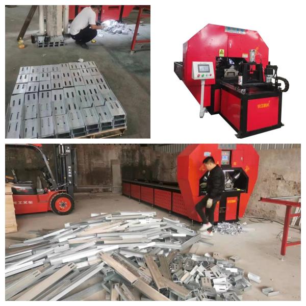 6m Flat Steel Channel Steel Automatic Punching And Shearing Machine