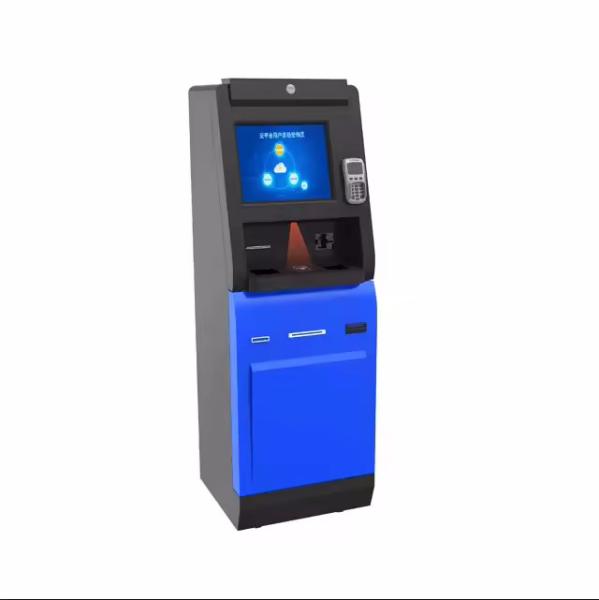Cheap Self Service Check In Kiosk with LED Lights and Barcode Scanner for sale