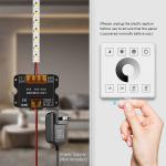 Wireless RF Touch Panel LED Light Controller for Monochrome Two-Color and RGB