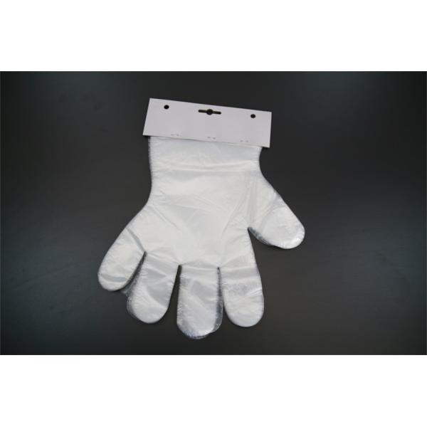 Polyethylene Clear Food Service Gloves , Disposable Food Preparation Gloves