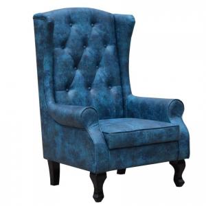 Quality Tub High Wingback Accent Chairs Velvet Chesterfield Armchair Dining Living Room wholesale