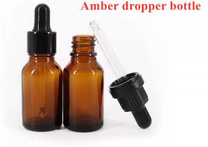 Quality Brown Essential Oil Glass Dropper Bottle GMP 10ml Amber Glass Bottles wholesale