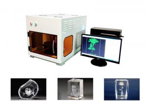 Quality Mini 3D Crystal Laser Engraving Machine Air Cooling 300000 Point/Min Max Engraving Speed wholesale
