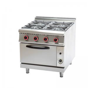 Quality Cooking equipment stainless steel 4 burners LPG natural gas stoves with gas oven 220V wholesale