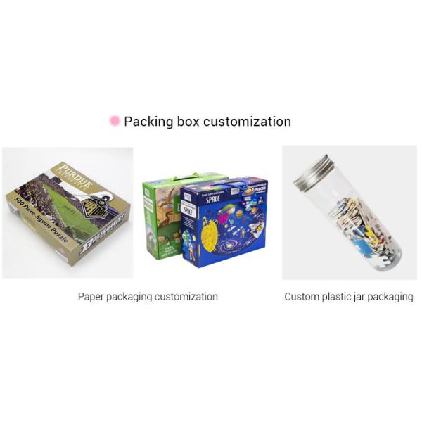 2C Jigsaw Puzzle UV Varnish Card Board Printing For Kid