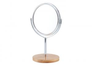 China UV Printing Round Makeup Mirror Rotatable Two Sided Mirror Glass Laser Engraving on sale