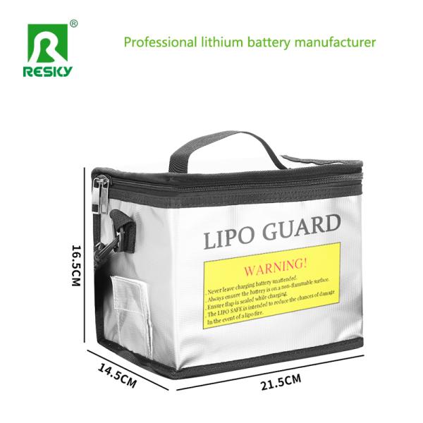 RC Double Zipper Lipo Battery Safe Bag Fireproof Waterproof