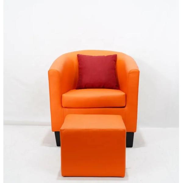 Hotel Practical Leather Sofa Chair , Multifunctional Single Seater Lounge