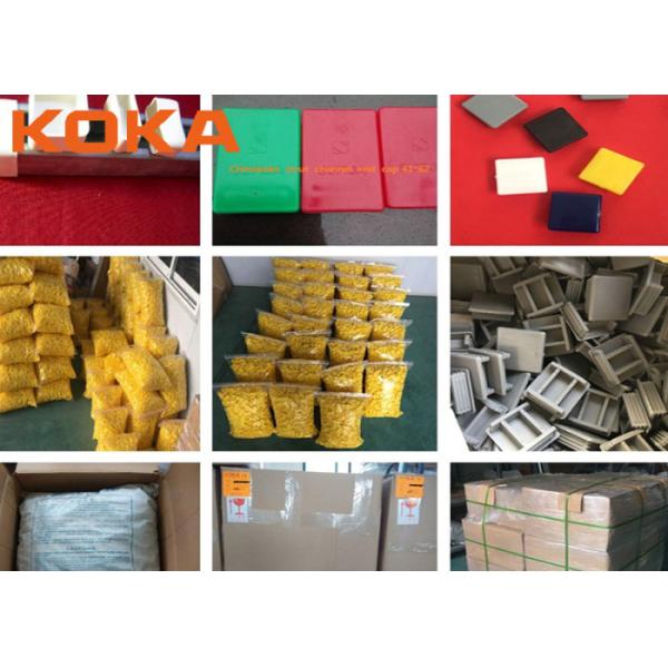 Plastic Rubber Square Shape Strut Channel Over End Caps