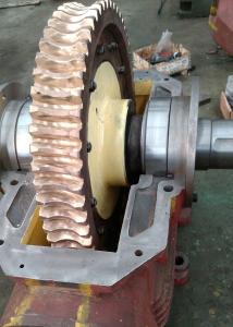 Quality 350KG Worm Shaft Grinding Worm Gear Set Speed Reducer Ratio 55 wholesale
