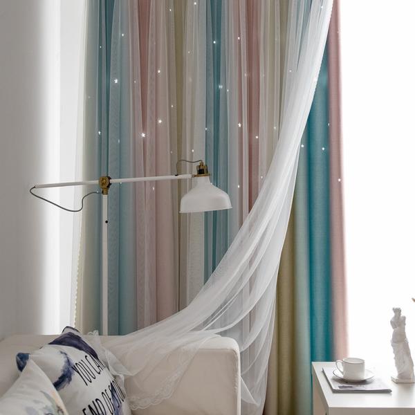 Modern Simplicity Green Leaf Digital Print Curtain Fabric