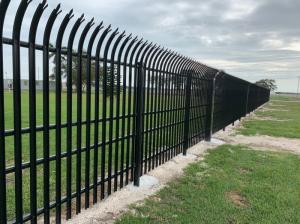 Quality Steel Residential Security Palisade Fence Metal Curved Portable wholesale