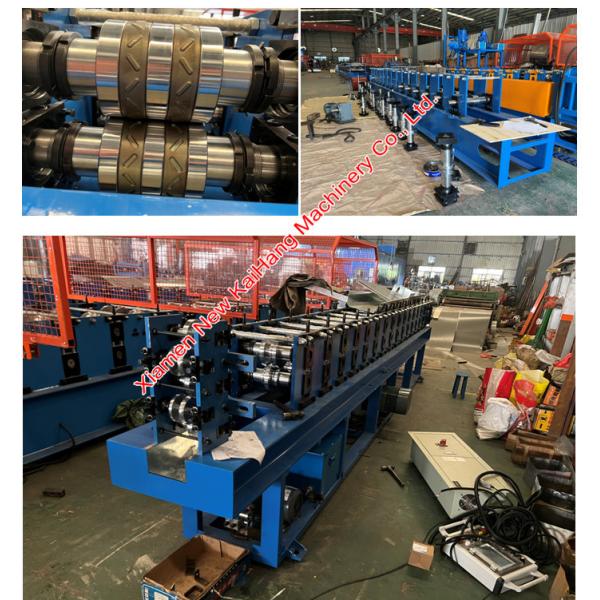 Track 100 Roof Roll Forming Machine Hydraulic Cutting For Stud, Stud and Track C purlin machine