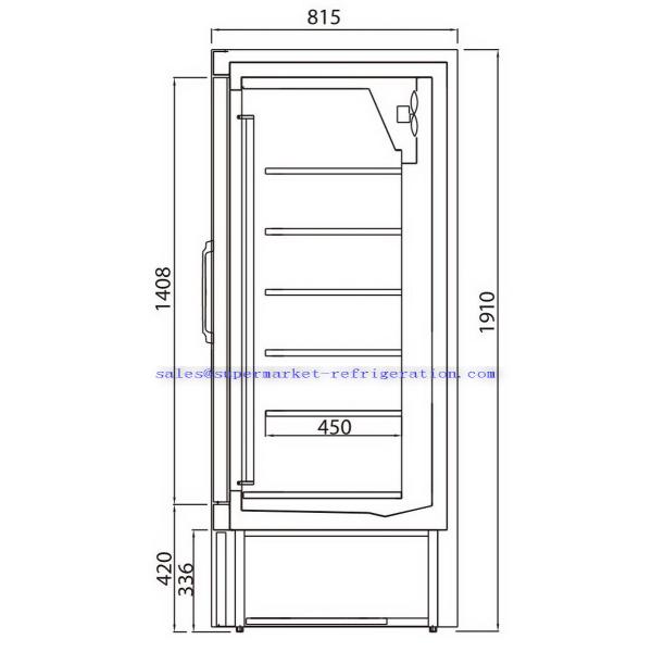 Chiller Showcase/Vertical Refrigerated Display Showcase With Glass Door - Phoenix