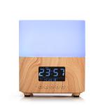 Hotel Ultrasonic Aroma Mist Essential Oil Diffuser Alarm Clock