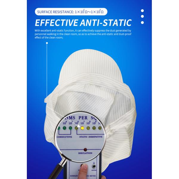 esd Cap Lint Free Anti Static Hat Polyester Cleanroom Antistatic ESD Cap Clean Room Cap