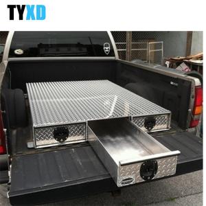 Quality Weather Resistant Metal Tool Storage Box , 3 Drawer Metal Truck Bed Tool Box wholesale
