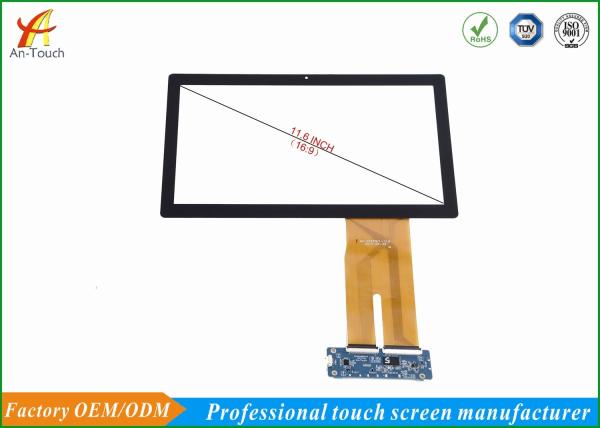 Cheap Capacitive Industrial Touch Panel , 11.6 Inch Touch Screen With USB EETI Controller for sale