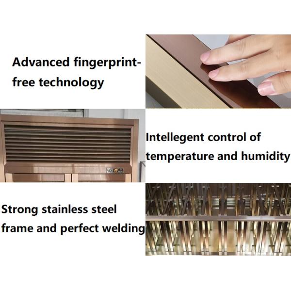 SS201/SS304 Built In Wall Wine Cabinet Metal Customized Size