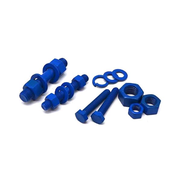 Cheap SIZE M6-M32 Colorful PTFE Coating Bolt And Nut Assembly for sale