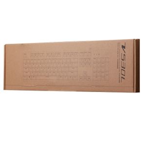 Red Backlit Waterproof Mechanical Gaming Keyboard With Adjustable Brightness