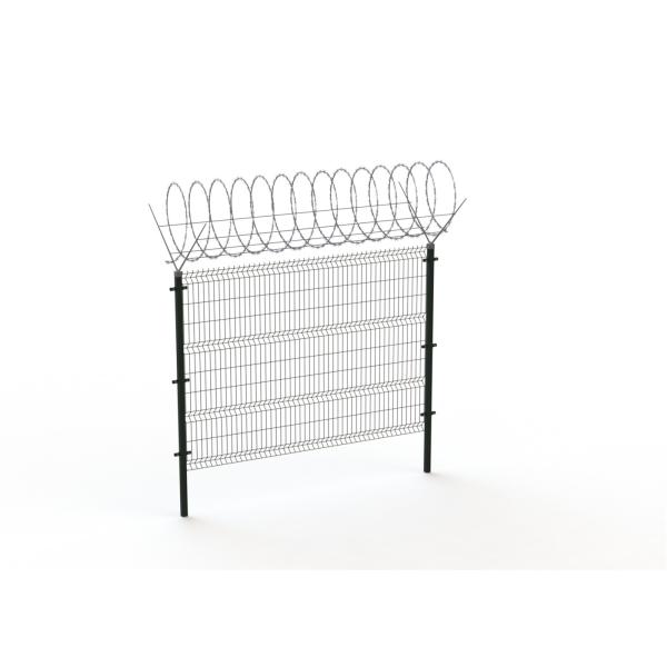 Powder Or Pvc Coated Galvanized Welded Wire Mesh Fence/Curved 3D Welded Wire Fence