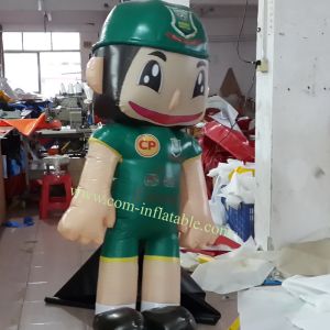 Quality Inflatable green robot model carton wholesale