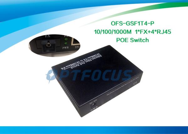 Cheap 5 Port Power Over Ethernet POE / Gigabit Poe Network Switch DF SM Mulyimode for sale