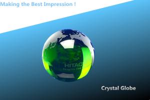 China green globe/crystal globe/crystal ball/crystal sphere/crystal 3d globe/blank crystal ball on sale