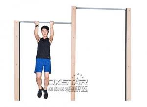 Quality outdoor exercise equipments WPC materials based outdoor exercise machine chin up bar wholesale