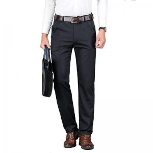 China 2022 Men's Formal Business Trousers with Baggy Pants and Top Coat in Plain Dyed Material on sale